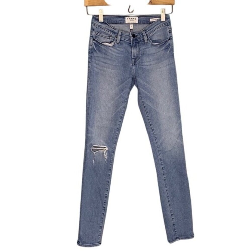 Frame Jeans Distressed Size 25 Denim Blue Skinny